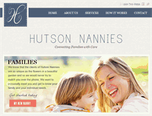 Tablet Screenshot of hutsonnannies.com